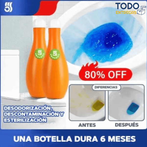 EcoCleanDeep™ - Limpiador de Inodoro de Larga Duración