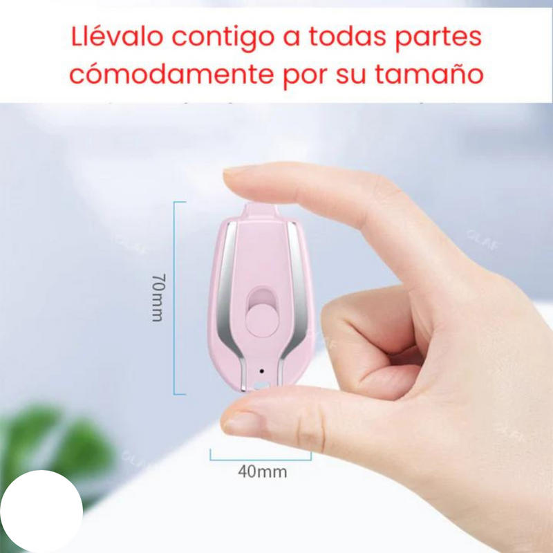 Llavero Power Bank Portátil 1500mAh Carga rápida - TODOENTREGAS