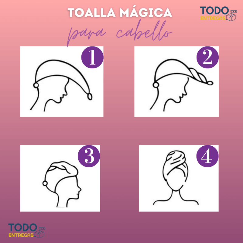 Toalla mágica para cabello