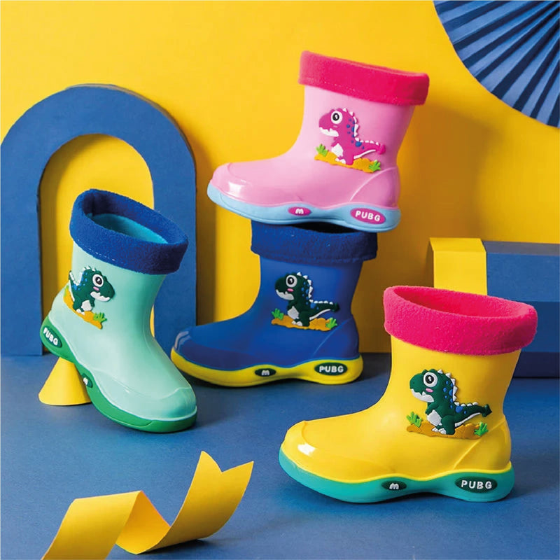 Botas impermeables para niños Dino™🦖 - ¡A jugar bajo la lluvia!