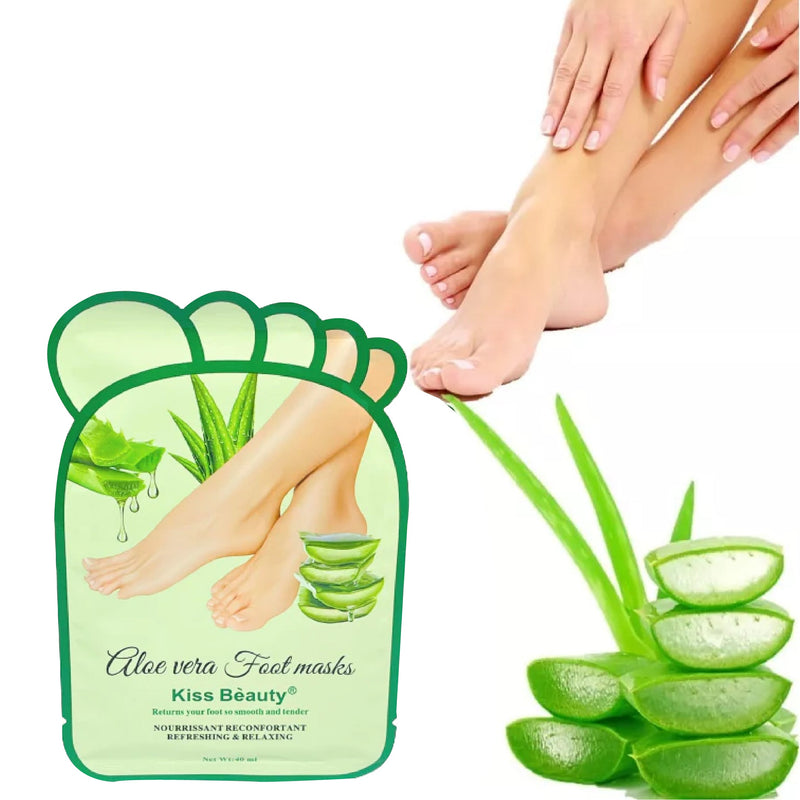 Foot Masks de Aloe Vera - Pies suaves como la seda 🍃