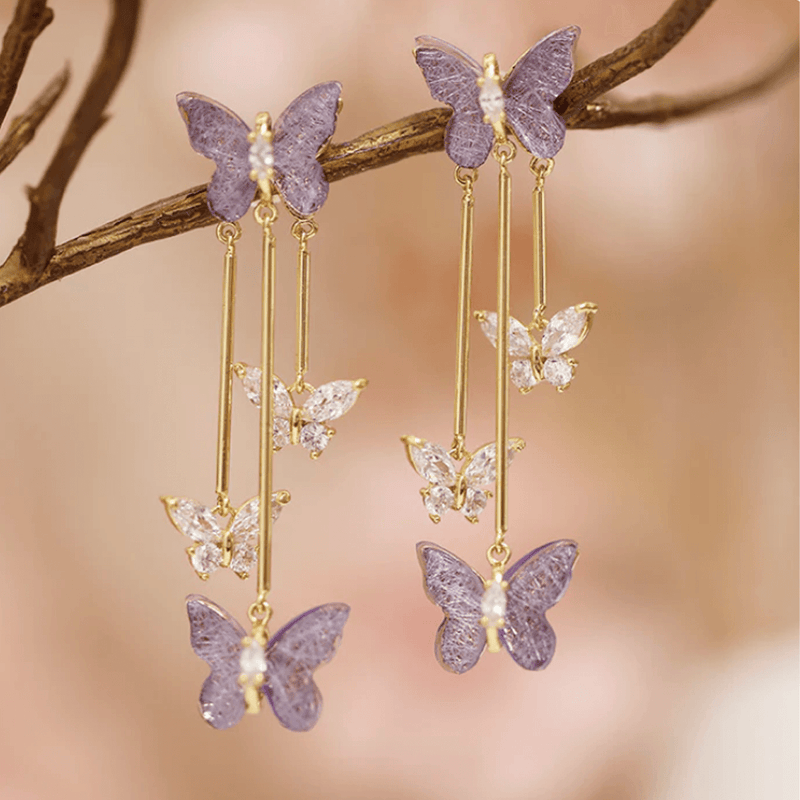 Aretes Mariposa-Despliega tu Belleza con Elegancia✨🦋