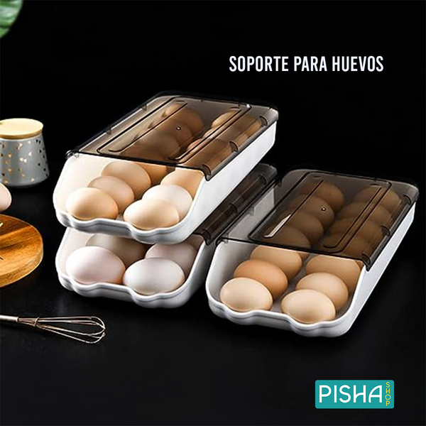 Contenedor para almacenamiento de huevos-Guarda tus huevos con estilo🥚