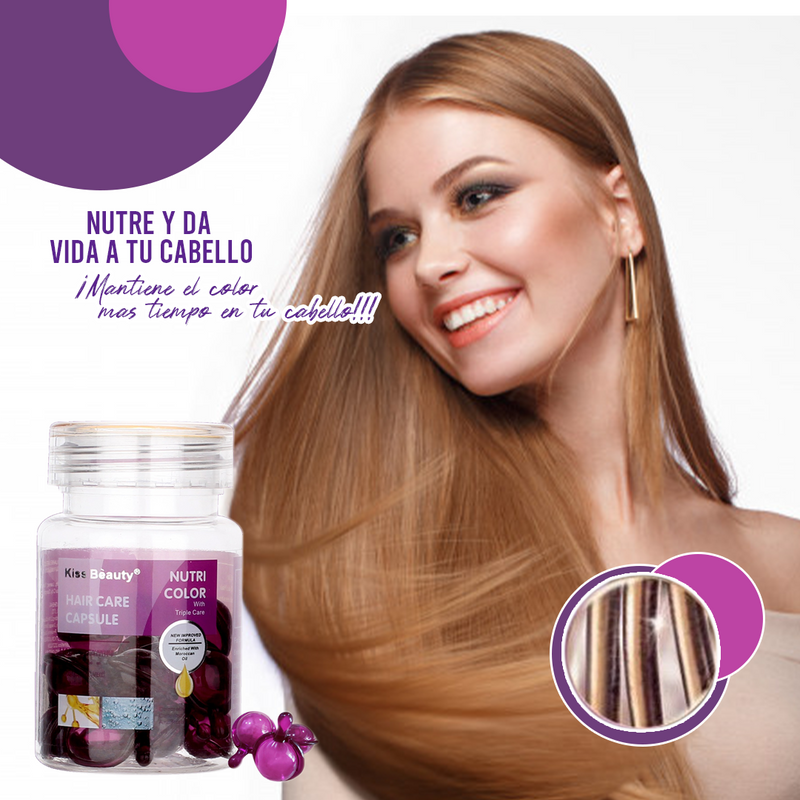 Capsulas capilares protección para cabello teñido-Preserva tu color, eleva tu estilo🎨