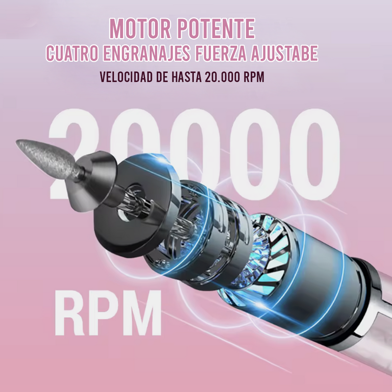 Mini Taladro eléctrico profesional 5 en 1 para uñas-Potencia y precisión para uñas perfectas💅✨