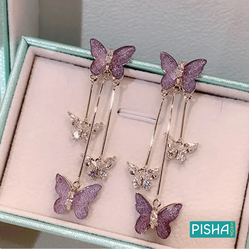 Aretes Mariposa-Despliega tu Belleza con Elegancia✨🦋