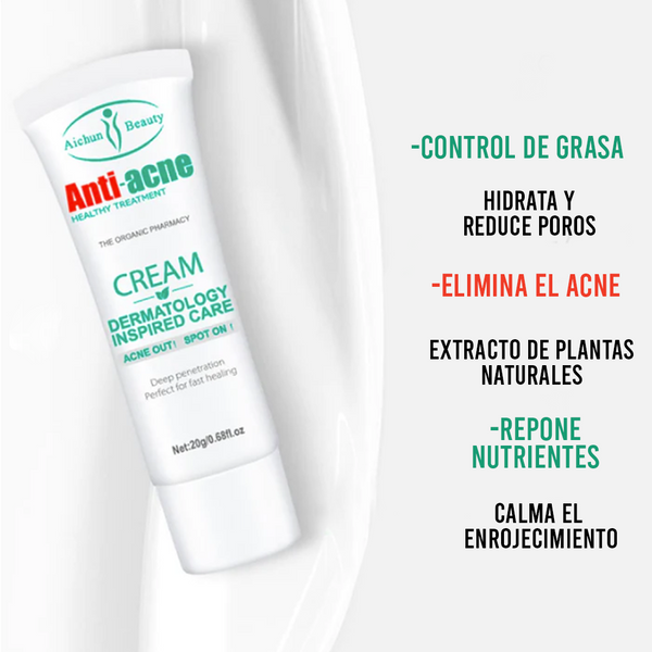 Crema anti acné DERMATOLÓGICA-¡Renueva tu Piel, dile adiós al acné!✨