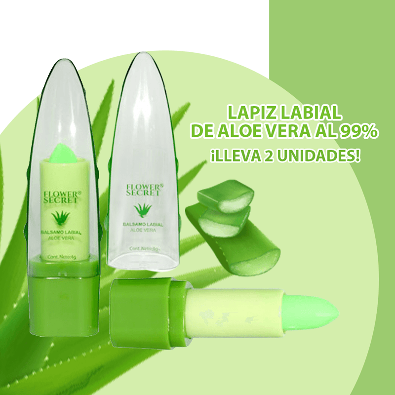 Labial de Aloe Vera al 99% - Hidratación profunda en tus labios🎋 💄